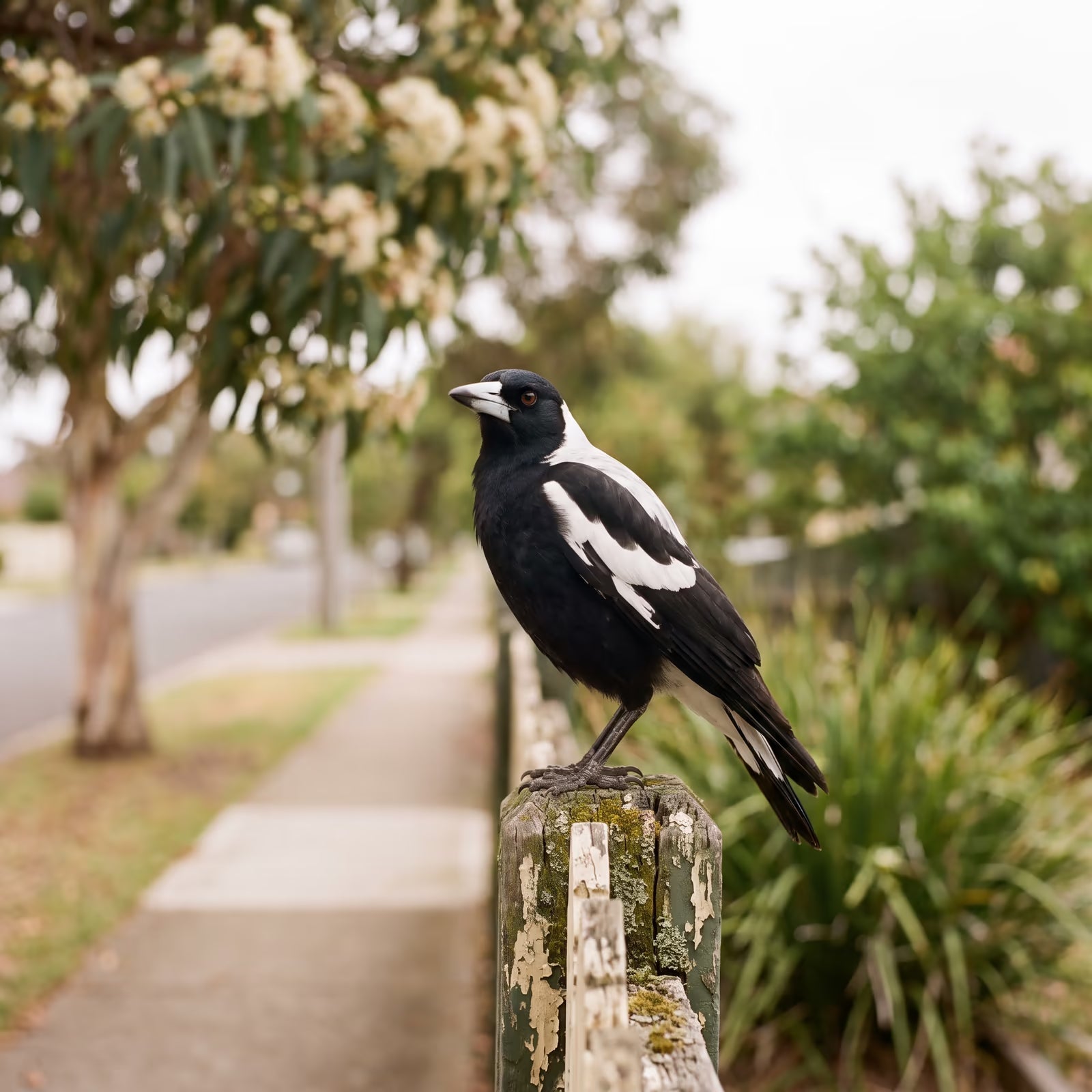 Magpie season with a dog